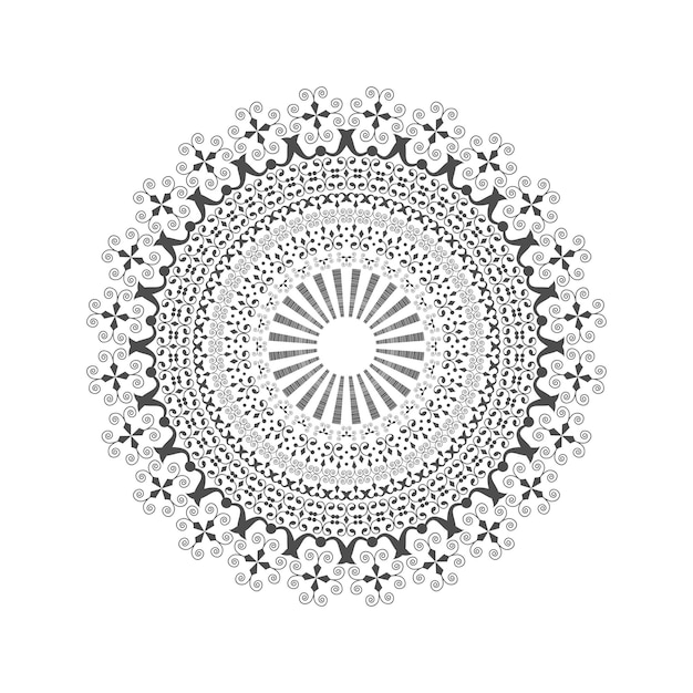 Diseño de Mandala Decorativo Étnico v