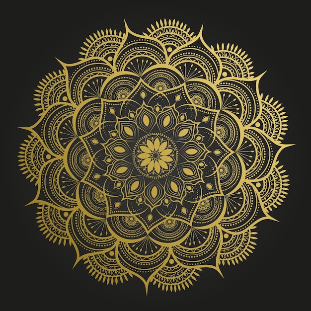 Diseño de mandala decorativo de lujo.