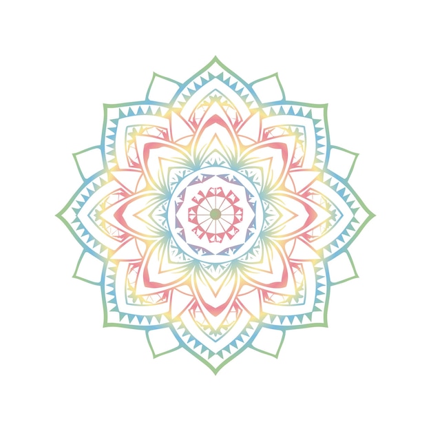 Diseño de mandala dibujado a mano Ilustración vectorial de arte