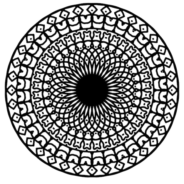 diseño de mandala de dibujo a mano