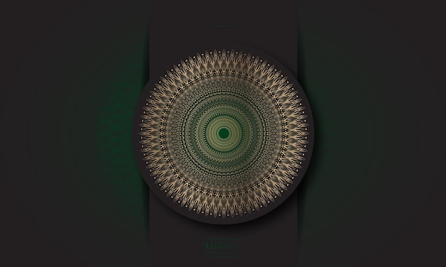 Diseño de mandala Diseño de vista única con color degradado.