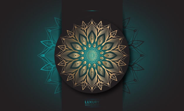 Diseño de mandala Diseño de vista única con color degradado.