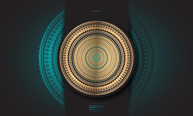 Diseño de mandala Diseño de vista única con color degradado.