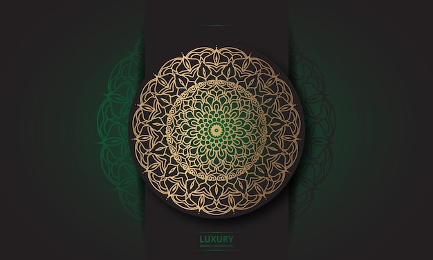 Diseño de mandala Diseño de vista única con color degradado.