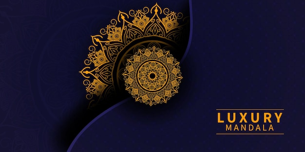Diseño de mandala dorado de lujo colección Premium Vector libre