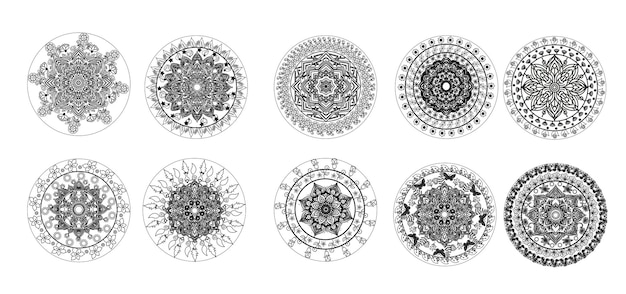 Diseño de mandala dorado de lujo.