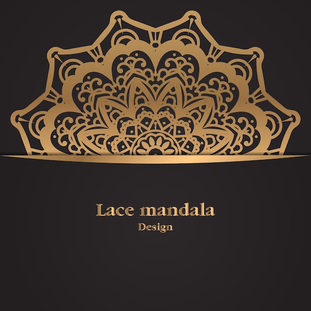 Diseño de mandala de encaje