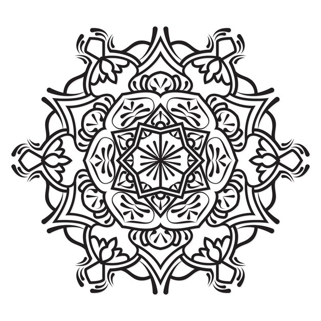 Diseño de mandala geométrico estilo étnico