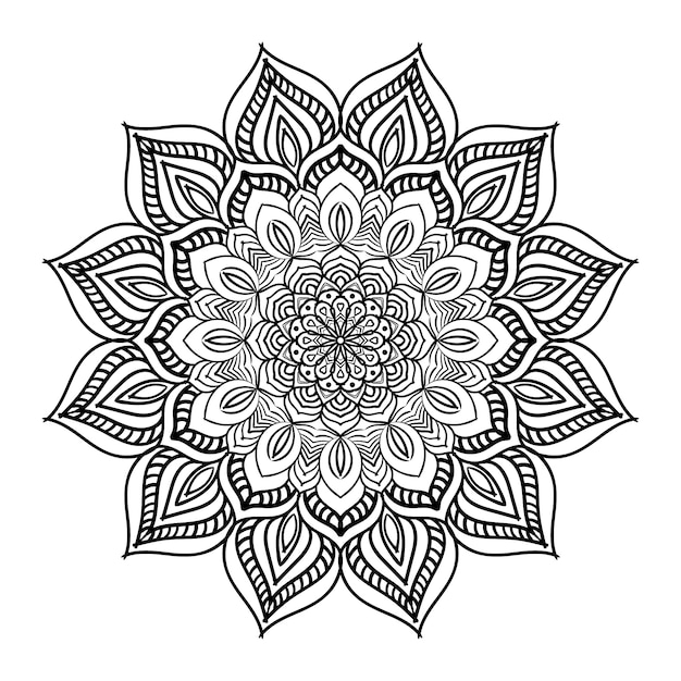 Vector diseño de mandala indio