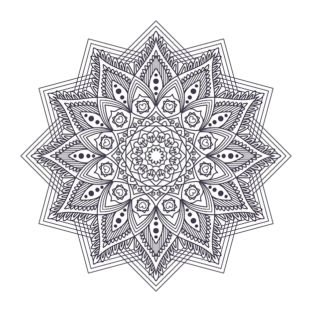 Diseño mandala intrincado