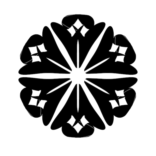 Diseño de mandala lineal EPS
