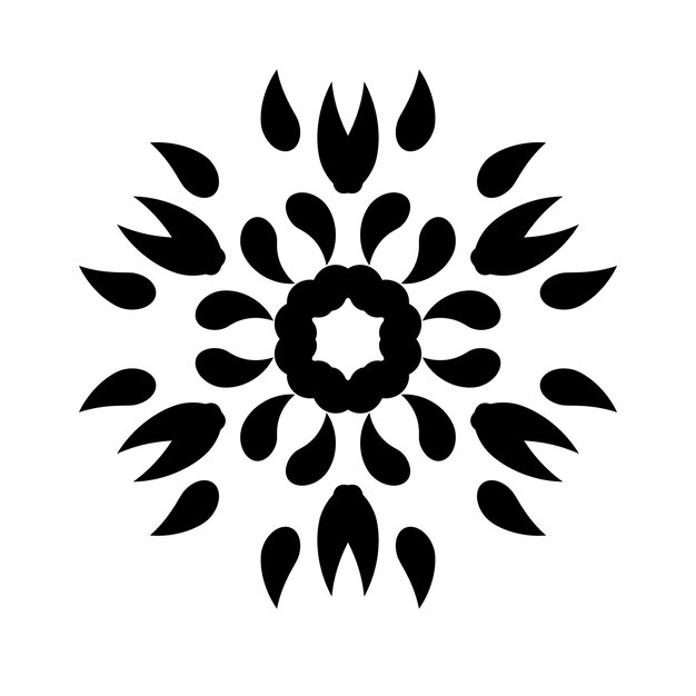 Diseño de mandala lineal EPS
