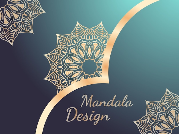 Diseño de mandala de lujo mandala de oro