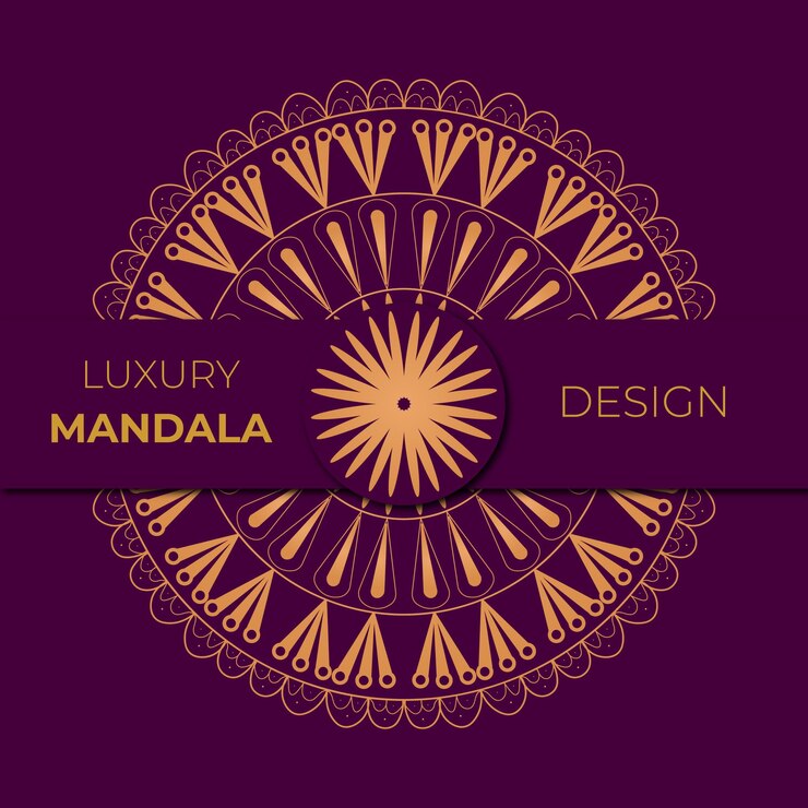 Diseño de mandala de lujo de vector libre