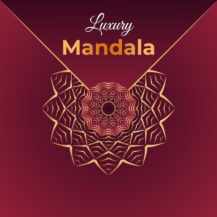 Diseño de mandala de lujo
