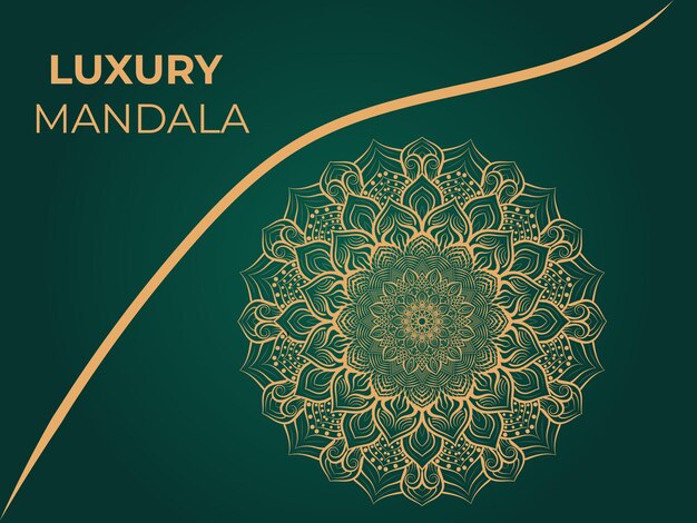 Diseño de mandala de lujo