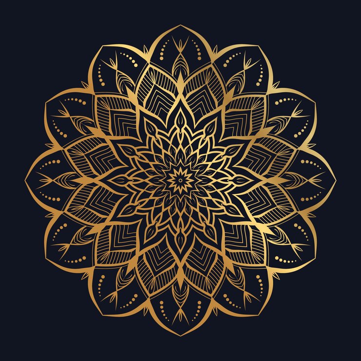 Vector diseño de mandala de lujo