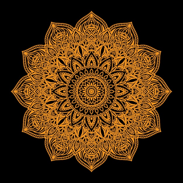 Vector diseño de mandala de lujo