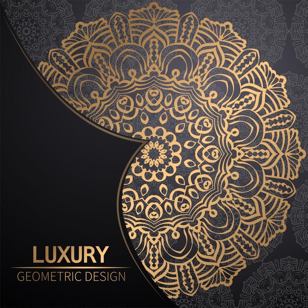 Diseño de mandala de lujo