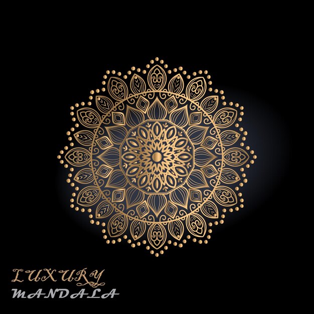 Diseño de mandala de lujo