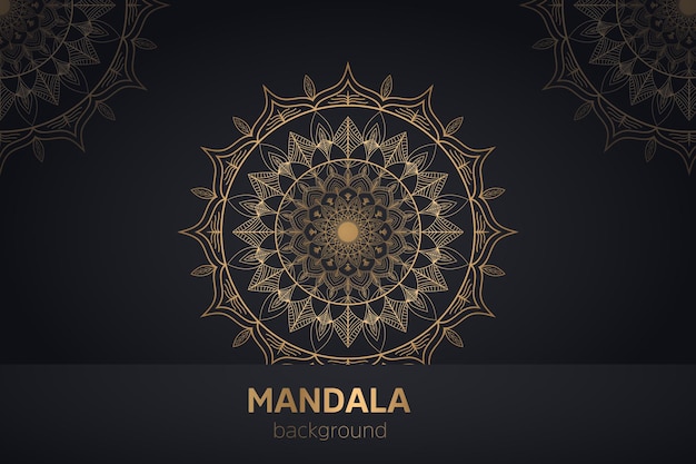 Vector diseño de mandala de lujo.