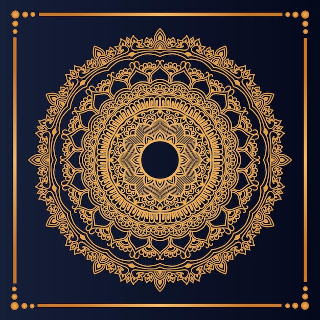 diseño de mandala de lujo