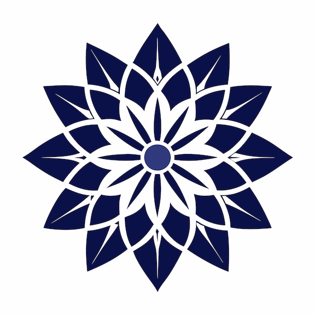 Diseño de Mandala minimalista Líneas limpias y formas simples para uso versátil