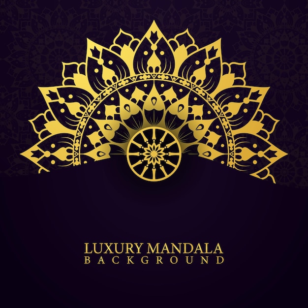 diseño de mandala ornamental de lujo, adorno de mandala dorado, mandala decorativa de patrón arabesco para