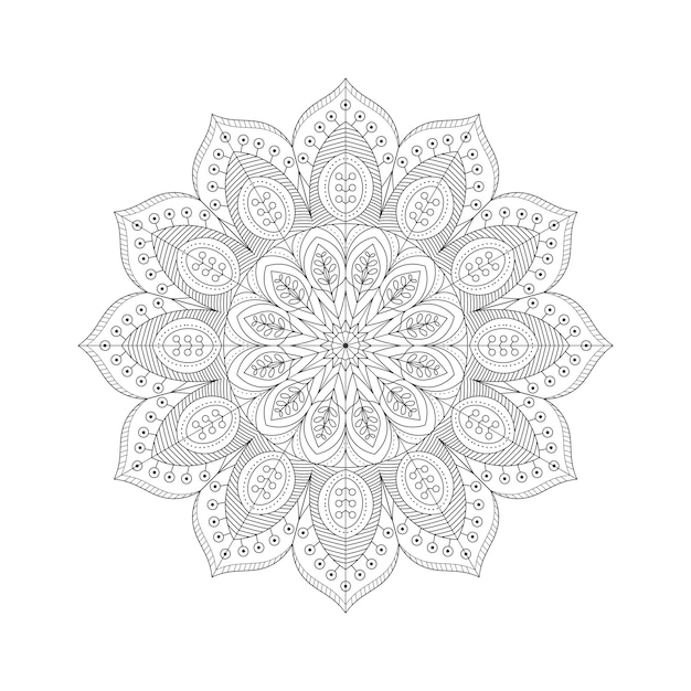 Diseño de mandala ornamental de lujo estilo árabe islámico oriental