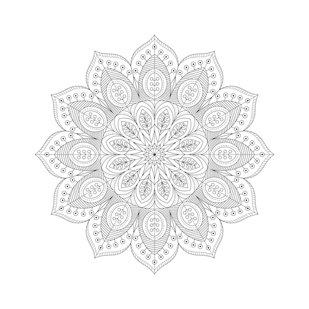 Vector diseño de mandala ornamental de lujo estilo árabe islámico oriental