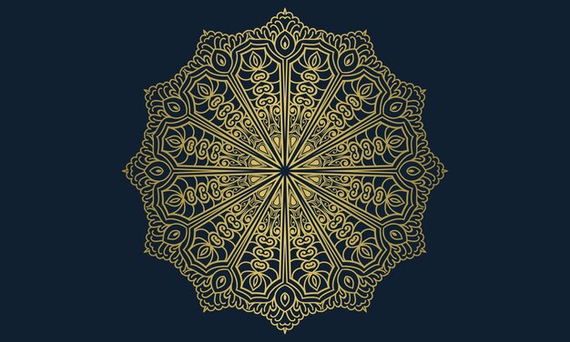 Diseño de mandala ornamental de lujo de fondo abstracto