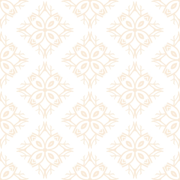 Diseño de mandala ornamental de lujo de patrones sin fisuras en color dorado