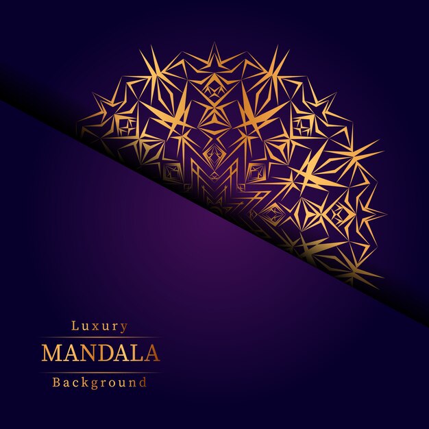 Diseño de mandala ornamental de lujo