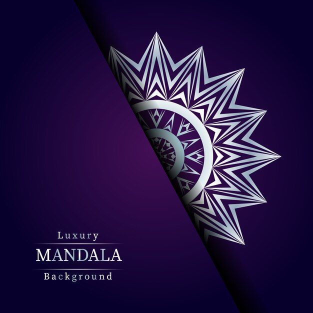 Diseño de mandala ornamental de lujo