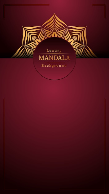 Diseño de mandala ornamental de lujo