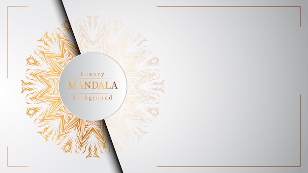 Diseño de mandala ornamental de lujo