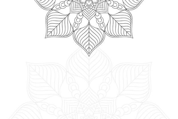 Diseño de mandala ornamental de lujo