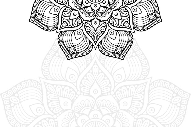 Diseño de mandala ornamental de lujo