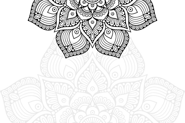 Diseño de mandala ornamental de lujo