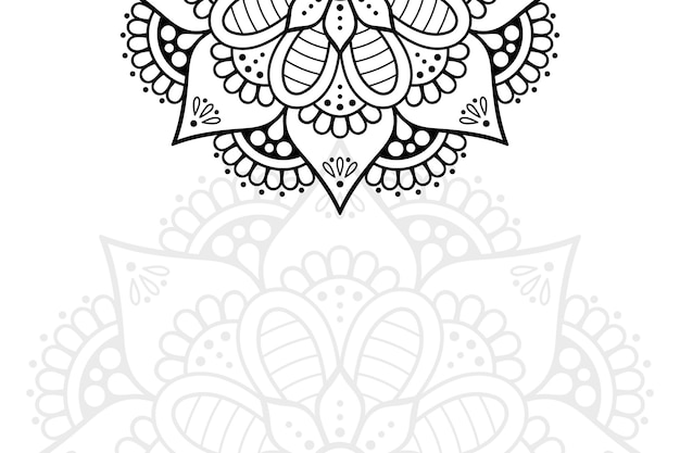 Diseño de mandala ornamental de lujo