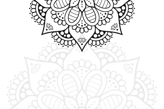 Diseño de mandala ornamental de lujo