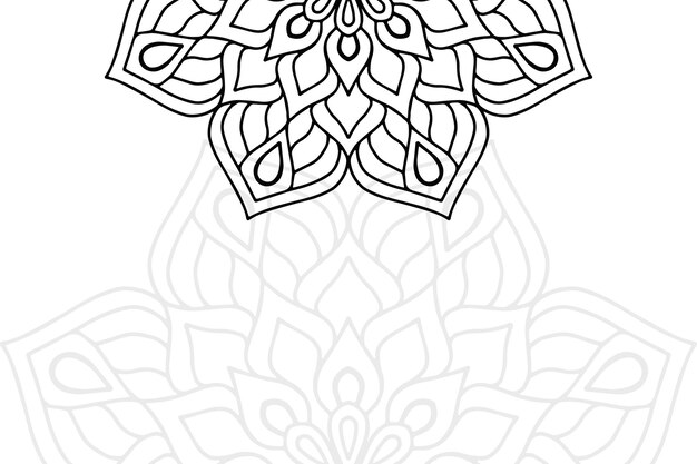 Diseño de mandala ornamental de lujo