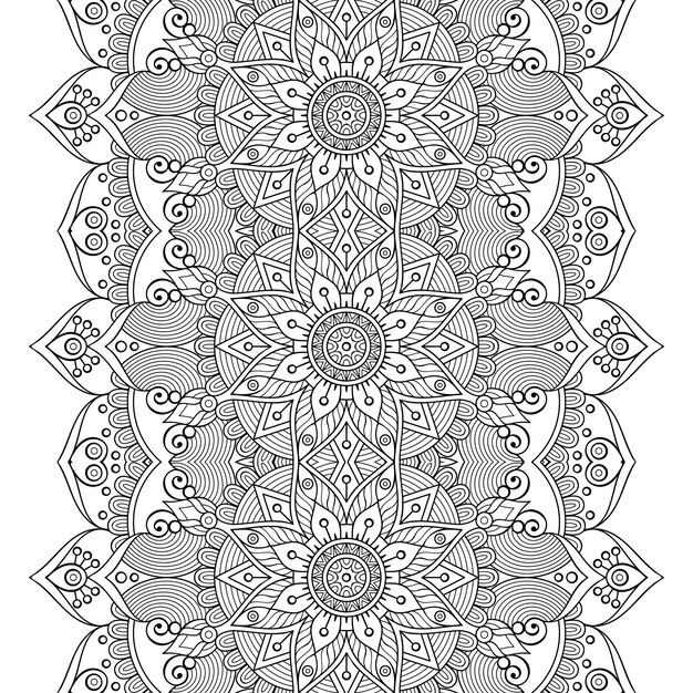 Diseño de mandala ornamental de lujo