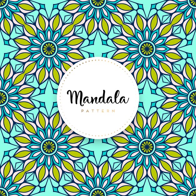 Vector diseño de mandala ornamental de lujo