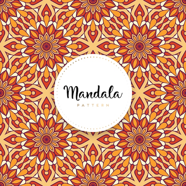 Vector diseño de mandala ornamental de lujo