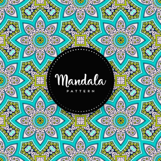 Vector diseño de mandala ornamental de lujo