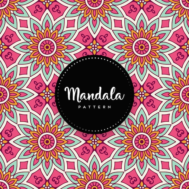 Vector diseño de mandala ornamental de lujo