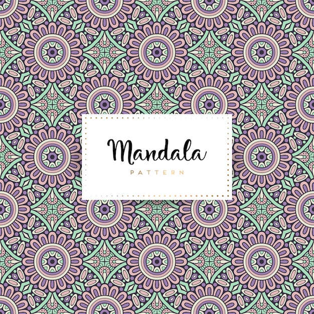 Vector diseño de mandala ornamental de lujo