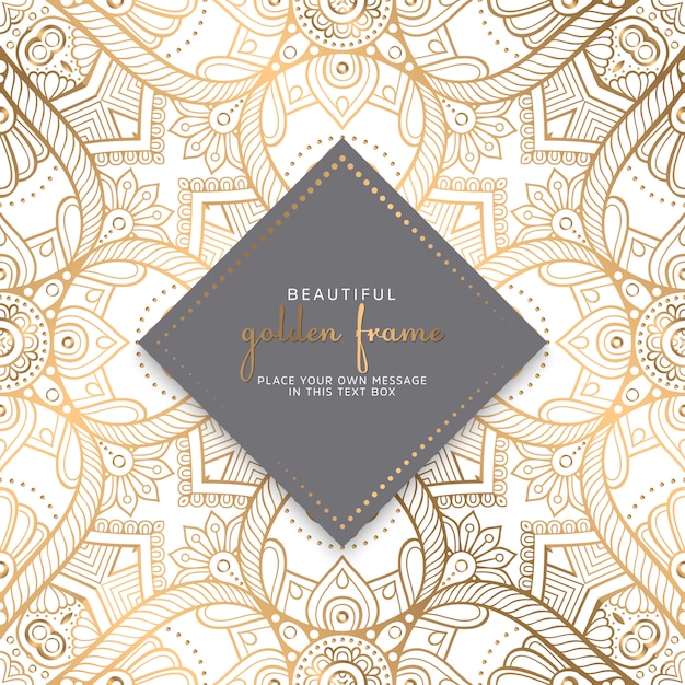 Diseño de mandala ornamental de lujo