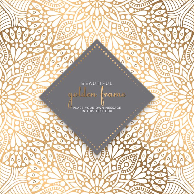 Diseño de mandala ornamental de lujo